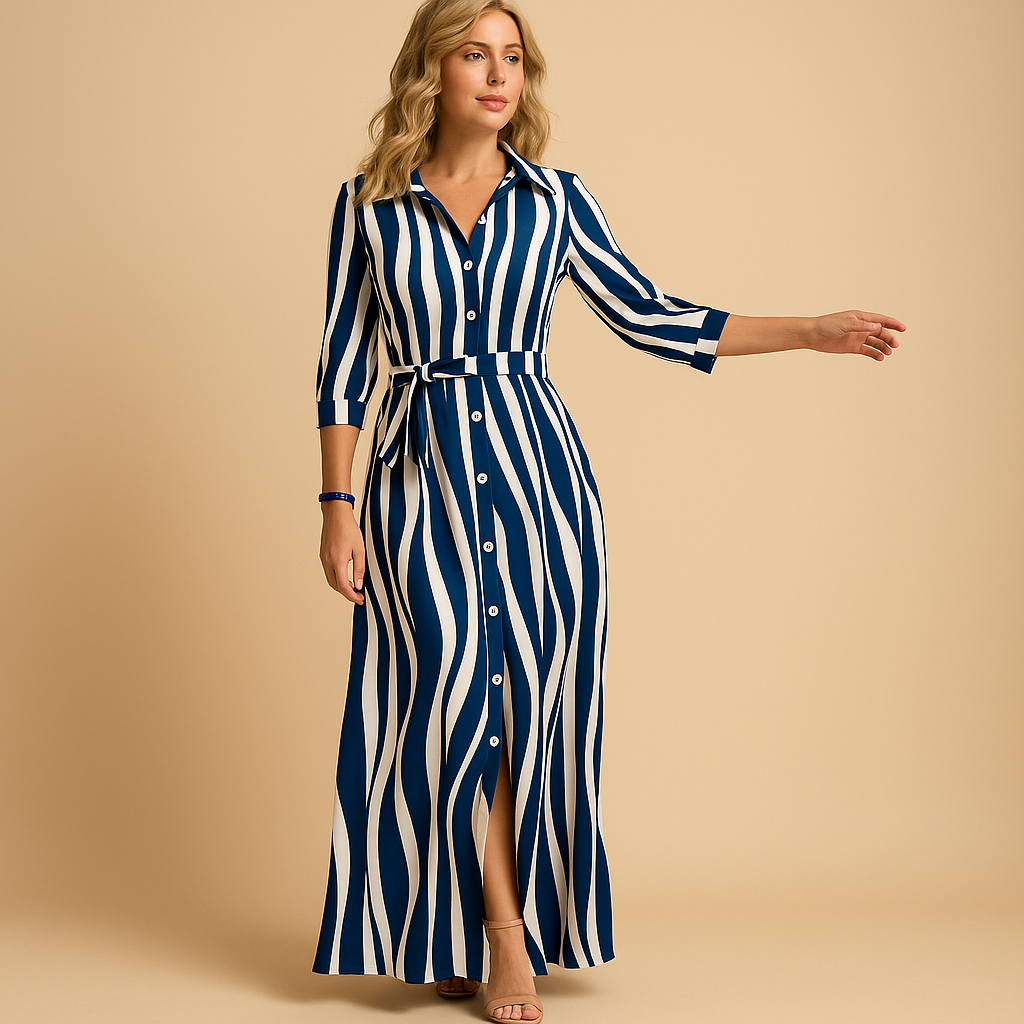 Long summer dress for women with loose fit and breathable fabric, perfect for beach days, casual outings, and warm evenings.